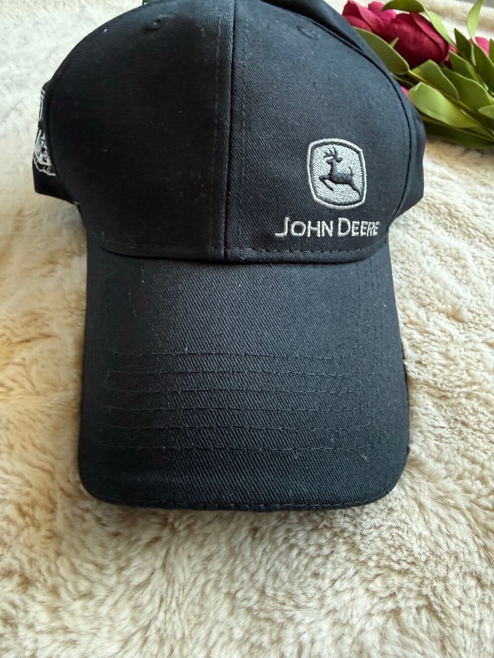 John Deere Black Bodensteiner Implement Hat NWT